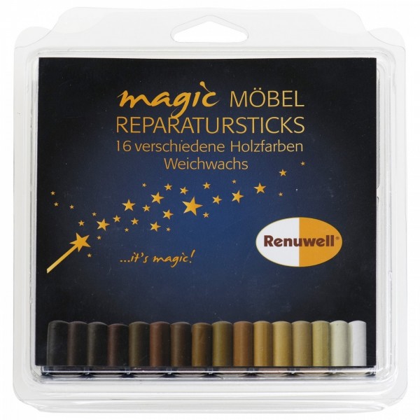 Renuwell MöbelpflegeHolzWachsStifte Reparatursticks Set