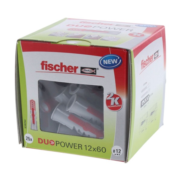 Fischer DUOPOWER Dübel 12x60 mm 25 Stück