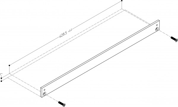 GEZE Montageplatte für Standard Gleitschiene weiß RAL 9016