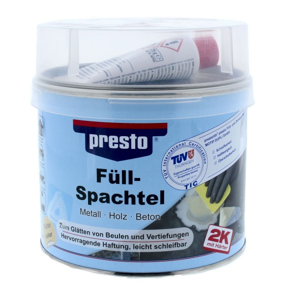 Presto Presolith Füllspachtel Ocker 1000g 600115