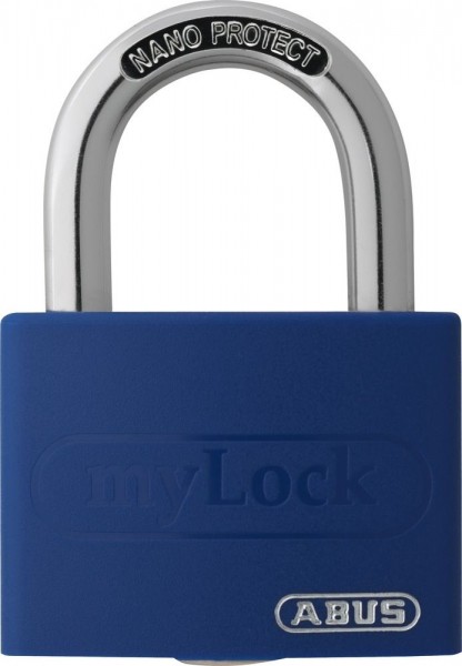 ABUS Vorhangschloss Aluminium myLock T65AL/40 blau 40 mm