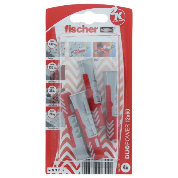 Fischer DUOPOWER Dübel 12x60mm 4 Stück