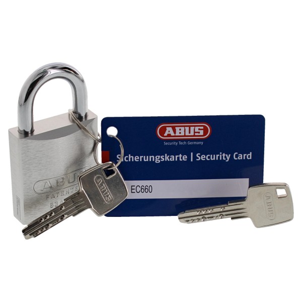 Abus Hangschloss 83AL/45 silber EC660 vs.