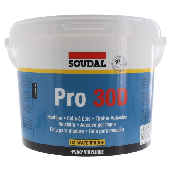 Soudal Holzleim Pro 30D Holzleim wasserfest 5 kg