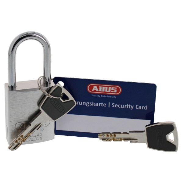 Abus Hangschloss 83AL/40 silber XP20 vs.