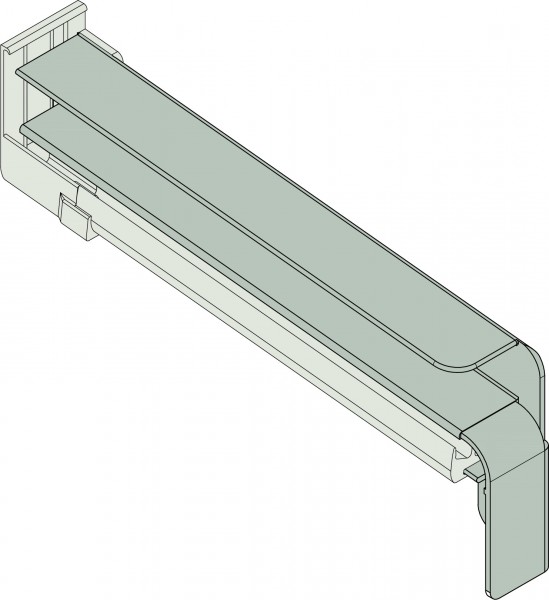 Gutmann Gleitabschluss BF 4006-Z 50 mm rechts Alu EV1 mit Dehnungsausgleich