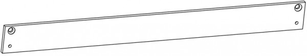 Geze Montageplatte für Gleitschiene BG silberfarbig 40 mm