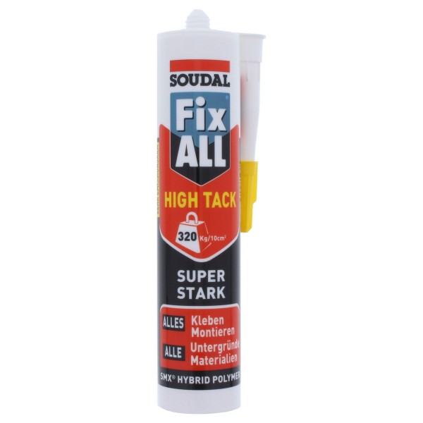 [B-WARE] OUTLET Soudal Dicht und Klebstoff Fix ALL HIGH TACK 290 ml